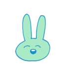 みどりいろのうさぎ（個別スタンプ：9）