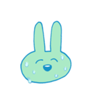 みどりいろのうさぎ（個別スタンプ：12）