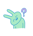 みどりいろのうさぎ（個別スタンプ：16）