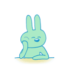 みどりいろのうさぎ（個別スタンプ：18）