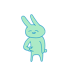 みどりいろのうさぎ（個別スタンプ：24）