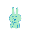みどりいろのうさぎ（個別スタンプ：31）