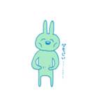 みどりいろのうさぎ（個別スタンプ：32）