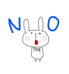 ゆるゆるうさちゃん（個別スタンプ：4）