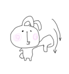 ゆるゆるうさちゃん（個別スタンプ：6）