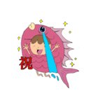 おんなのこ、ときどき、へんなの（個別スタンプ：2）
