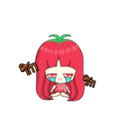 Tomato's bang (A girl Ver.)（個別スタンプ：3）