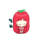 Tomato's bang (A girl Ver.)（個別スタンプ：17）