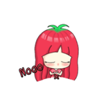 Tomato's bang (A girl Ver.)（個別スタンプ：20）