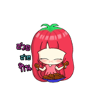 Tomato's bang (A girl Ver.)（個別スタンプ：32）