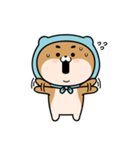 Poding - Blue muffler Shiba dog（個別スタンプ：2）