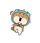 Poding - Blue muffler Shiba dog（個別スタンプ：6）