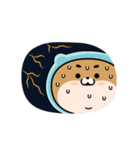 Poding - Blue muffler Shiba dog（個別スタンプ：7）