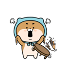 Poding - Blue muffler Shiba dog（個別スタンプ：27）