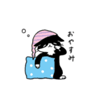 MIX猫 黒×白【ねこのきもち】（個別スタンプ：16）
