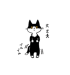 MIX猫 黒×白【ねこのきもち】（個別スタンプ：29）