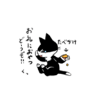 MIX猫 黒×白【ねこのきもち】（個別スタンプ：30）