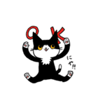 MIX猫 黒×白【ねこのきもち】（個別スタンプ：32）