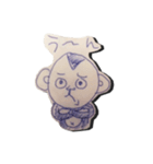 blue pen Monkey（個別スタンプ：9）