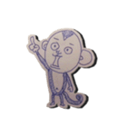 blue pen Monkey（個別スタンプ：11）