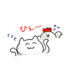 もふ猫さんとにわとりさん（個別スタンプ：17）