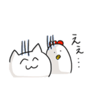 もふ猫さんとにわとりさん（個別スタンプ：18）
