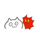 もふ猫さんとにわとりさん（個別スタンプ：35）