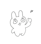 アンニュイなうさぎ（個別スタンプ：1）