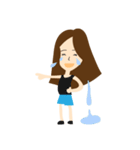 VV and her sloth friend（個別スタンプ：15）