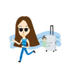 VV and her sloth friend（個別スタンプ：25）