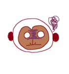 しろいおさる（個別スタンプ：7）