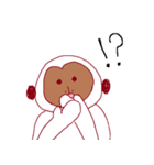 しろいおさる（個別スタンプ：14）