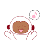 しろいおさる（個別スタンプ：21）