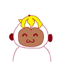 しろいおさる（個別スタンプ：23）