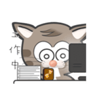 Mr Grey Little Cat 1 with TC（個別スタンプ：4）