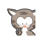 Mr Grey Little Cat 1 with TC（個別スタンプ：13）