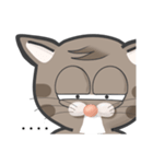 Mr Grey Little Cat 1 with TC（個別スタンプ：16）