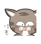 Mr Grey Little Cat 1 with TC（個別スタンプ：18）