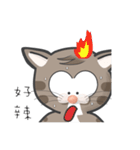 Mr Grey Little Cat 1 with TC（個別スタンプ：22）
