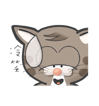 Mr Grey Little Cat 1 with TC（個別スタンプ：27）