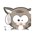 Mr Grey Little Cat 1 with TC（個別スタンプ：28）