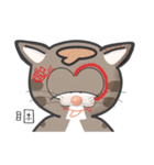 Mr Grey Little Cat 1 with TC（個別スタンプ：30）