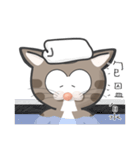 Mr Grey Little Cat 1 with TC（個別スタンプ：38）
