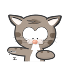 Mr Grey Little Cat 1 with TC（個別スタンプ：39）