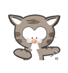 Mr Grey Little Cat 1 with TC（個別スタンプ：40）