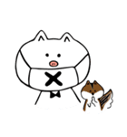 猫ぶたとリス（個別スタンプ：35）