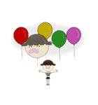 Round Head Best Striped（個別スタンプ：9）