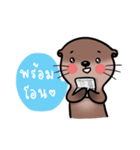 Ottie the Little Otter（個別スタンプ：36）