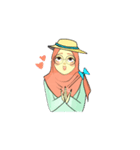 Miki (Hijab Girl)（個別スタンプ：4）