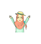 Miki (Hijab Girl)（個別スタンプ：6）